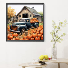Load image into Gallery viewer, Diamond Painting - Full Round - Country Pumpkin Classic Car (30*30CM)