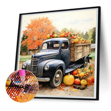 Load image into Gallery viewer, Diamond Painting - Full Round - Country Pumpkin Classic Car (30*30CM)
