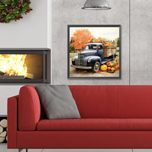 Load image into Gallery viewer, Diamond Painting - Full Round - Country Pumpkin Classic Car (30*30CM)