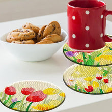 Load image into Gallery viewer, 8PCS Wooden Diamond Painting Art Coaster Kit with Holder for Adults Kids (Tulip)