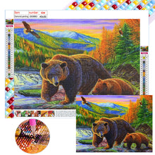 Load image into Gallery viewer, Diamond Painting - Full Square - brown bear (40*30CM)