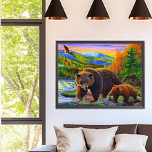 Load image into Gallery viewer, Diamond Painting - Full Square - brown bear (40*30CM)