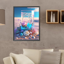 Load image into Gallery viewer, Diamond Painting - Full Round - Fantasy Beach Flowers in a Vase (30*40CM)