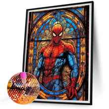 Load image into Gallery viewer, Diamond Painting - Full Round - Glass Art Spiderman (30*40CM)