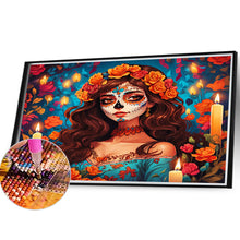 Load image into Gallery viewer, Diamond Painting - Full Round - Beautiful woman with grimace (40*30CM)