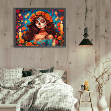 Load image into Gallery viewer, Diamond Painting - Full Round - Beautiful woman with grimace (40*30CM)