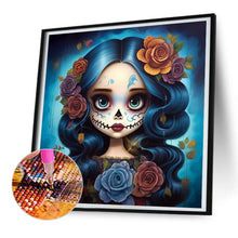 Load image into Gallery viewer, Diamond Painting - Full Round - sugar skull girl (30*30CM)