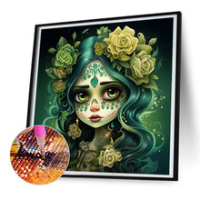 Load image into Gallery viewer, Diamond Painting - Full Round - sugar skull girl (30*30CM)
