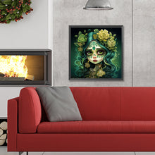 Load image into Gallery viewer, Diamond Painting - Full Round - sugar skull girl (30*30CM)