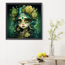 Load image into Gallery viewer, Diamond Painting - Full Round - sugar skull girl (30*30CM)