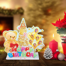 Load image into Gallery viewer, Acrylic Diamond Painting Desktop Decor for Office Desktop Decor (Birthday Bear)