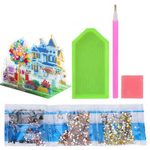 Load image into Gallery viewer, Diamond Painting Desktop Decor for Office Desktop Decor (Townhouse Garden)