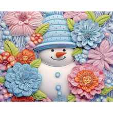 Load image into Gallery viewer, Diamond Painting - Partial Special Shaped - Snowman¡¤Green (40*50CM)