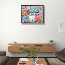 Load image into Gallery viewer, Diamond Painting - Partial Special Shaped - Snowman¡¤Green (40*50CM)