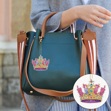 Load image into Gallery viewer, 6PCS Double Sided Special Shape Diamond Painting Keychain for Beginners (Crown)