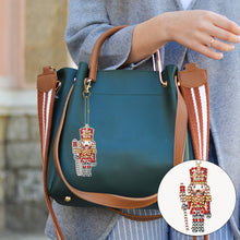 Load image into Gallery viewer, 6PCS Double Sided Special Shape Diamond Painting Keychain (Christmas Nutcracker)