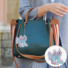 Load image into Gallery viewer, 6PCS Double Sided Special Shape Diamond Painting Keychain (Fairy Shoes)