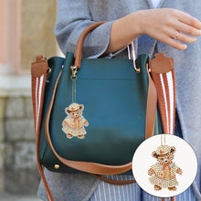 Load image into Gallery viewer, 6PCS Double Sided Special Shape Diamond Painting Keychain for Beginners (Bear)