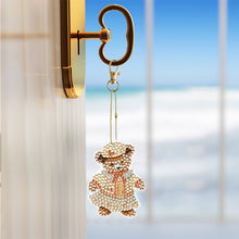 Load image into Gallery viewer, 6PCS Double Sided Special Shape Diamond Painting Keychain for Beginners (Bear)