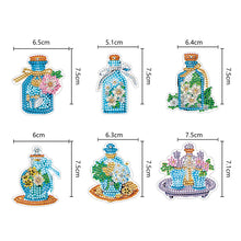 Load image into Gallery viewer, 6PCS Double Sided Special Shape Diamond Painting Keychain (Perfume Bottle)