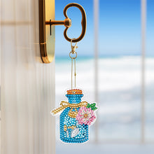 Load image into Gallery viewer, 6PCS Double Sided Special Shape Diamond Painting Keychain (Perfume Bottle)