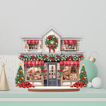 Load image into Gallery viewer, Wooden Xmas Shop Desktop Diamond Art Kits for Xmas Table Office Home Decor (#2)