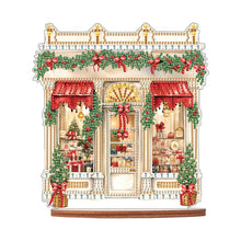 Load image into Gallery viewer, Wooden Xmas Shop Desktop Diamond Art Kits for Xmas Table Office Home Decor (#3)