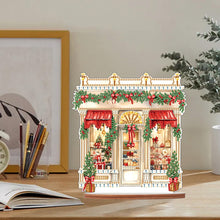 Load image into Gallery viewer, Wooden Xmas Shop Desktop Diamond Art Kits for Xmas Table Office Home Decor (#3)