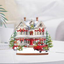 Load image into Gallery viewer, Wooden Xmas Shop Desktop Diamond Art Kits for Xmas Table Office Home Decor (#8)