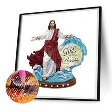 Load image into Gallery viewer, Diamond Painting - Partial Special Shaped - jesus angel (30*30CM)