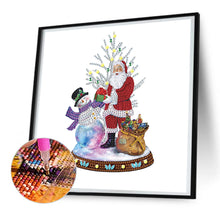 Load image into Gallery viewer, Diamond Painting - Partial Special Shaped - Christmas snowman (30*30CM)