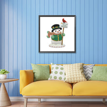 Load image into Gallery viewer, Diamond Painting - Partial Special Shaped - Christmas snowman (30*30CM)