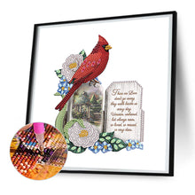 Load image into Gallery viewer, Diamond Painting - Partial Special Shaped - Christmas cardinal (30*30CM)