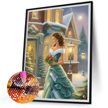 Load image into Gallery viewer, Diamond Painting - Full Round - santa girl (30*40CM)