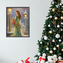Load image into Gallery viewer, Diamond Painting - Full Round - santa girl (30*40CM)