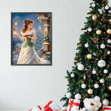 Load image into Gallery viewer, Diamond Painting - Full Round - santa girl (30*40CM)