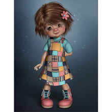 Load image into Gallery viewer, Diamond Painting - Full Round - girl doll (30*40CM)