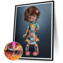 Load image into Gallery viewer, Diamond Painting - Full Round - girl doll (30*40CM)
