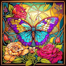 Load image into Gallery viewer, Diamond Painting - Partial Special Shaped - butterfly crafts (30*30CM)