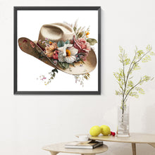 Load image into Gallery viewer, Diamond Painting - Full Round - flower hat (30*30CM)