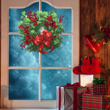 Load image into Gallery viewer, Acrylic Christmas Wreath Single-Sided Diamond Painting Hanging Pendant (#2)
