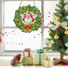 Load image into Gallery viewer, Acrylic Christmas Wreath Single-Sided Diamond Painting Hanging Pendant (#4)