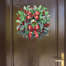 Load image into Gallery viewer, Acrylic Christmas Wreath Single-Sided Diamond Painting Hanging Pendant (#5)