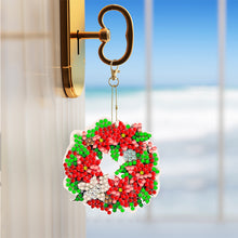 Load image into Gallery viewer, 6/12PCS Double Sided Special Shape Diamond Painting Keychain for DIY Xmas Decor