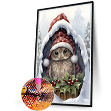 Load image into Gallery viewer, Diamond Painting - Full Round - Christmas baby owl (40*60CM)