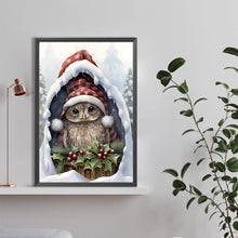 Load image into Gallery viewer, Diamond Painting - Full Round - Christmas baby owl (40*60CM)