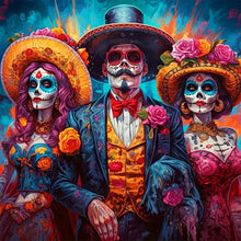 Load image into Gallery viewer, Diamond Painting - Full Round - halloween masquerade (30*30CM)