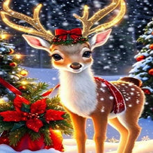 Load image into Gallery viewer, AB Diamond Painting - Full Round - Christmas deer (30*40CM)