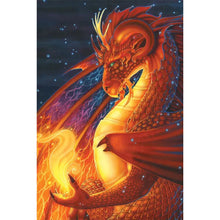 Load image into Gallery viewer, Diamond Painting - Full Round - Dragons and Fire (40*60CM)
