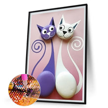 Load image into Gallery viewer, Diamond Painting - Full Round - cat (30*45CM)
